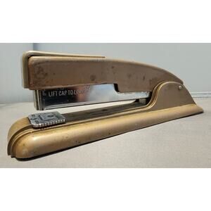 Vintage Swingline Brown 27 Stapler - Art Deco Design, tested & works